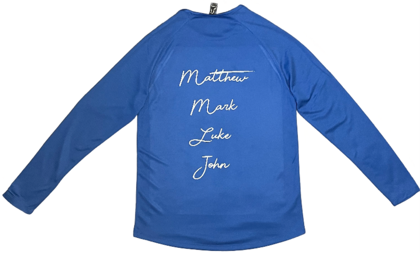 The Gospel (Unisex) Long Sleeve Sports Shirt (Royal Blue)