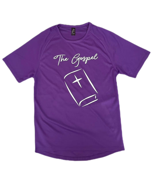 The Gospel (Unisex) Short Sleeve Sports Shirt(Purple)