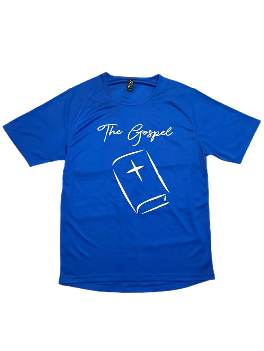 The Gospel (Unisex) Short Sleeve Sports Shirt (Royal Blue)